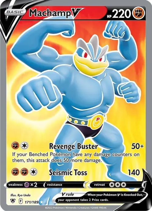 Machamp V (Full Art) card art