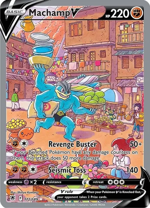 Machamp V (Alternate Full Art) card art