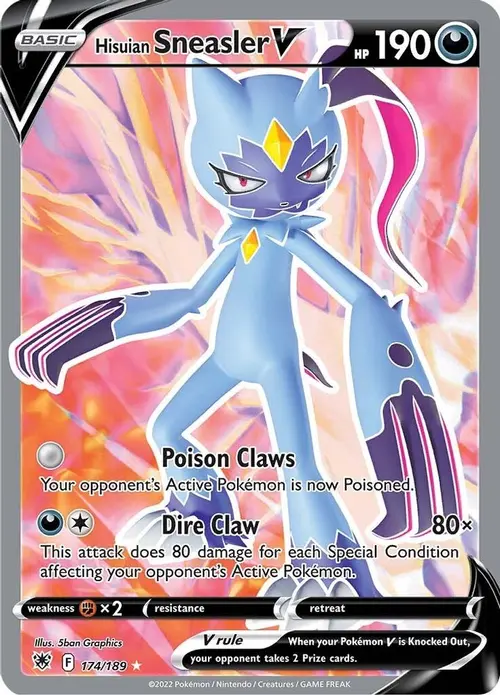 Hisuian Sneasler V (Full Art) card art