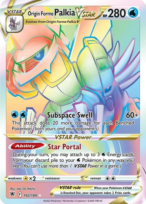 Origin Forme Palkia VSTAR (Secret) (192) card art