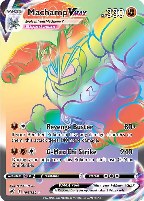 Machamp VMAX (Secret) card art