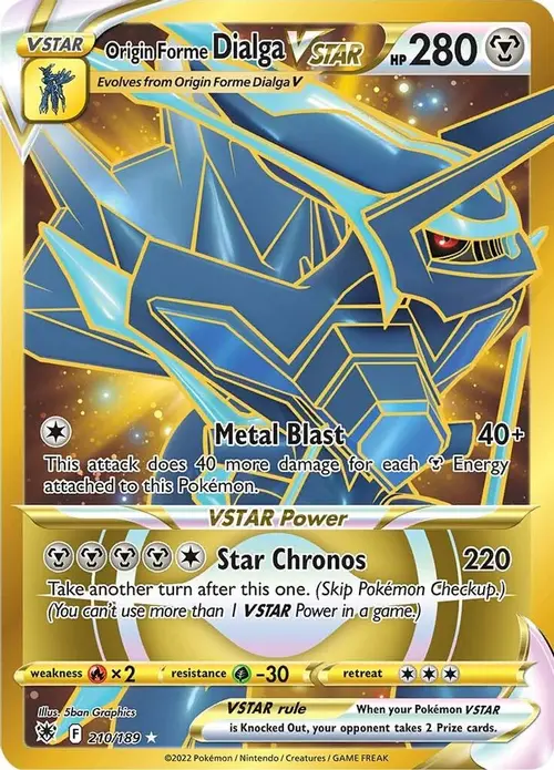 Origin Forme Dialga VSTAR - 210/189 (Secret) card art