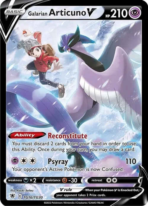 Galarian Articuno V card art