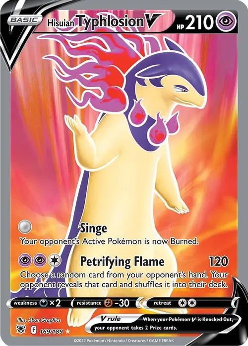 Hisuian Typhlosion V (Full Art) card art