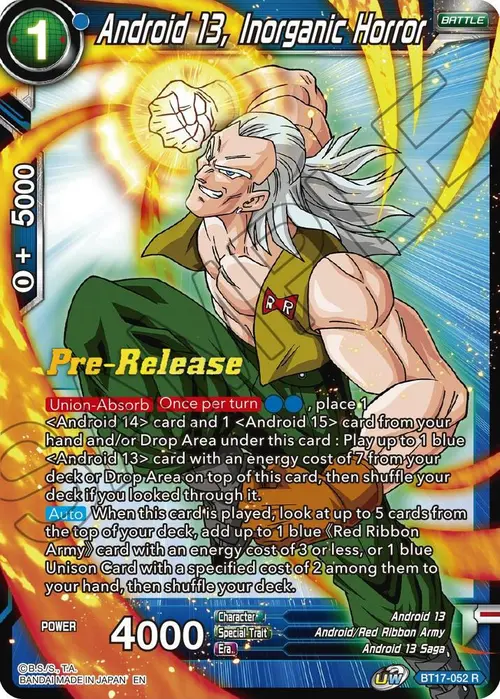 Android 13, Inorganic Horror card art