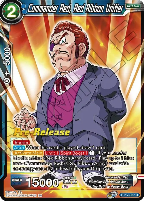 Commander Red, Red Ribbon Unifier card art