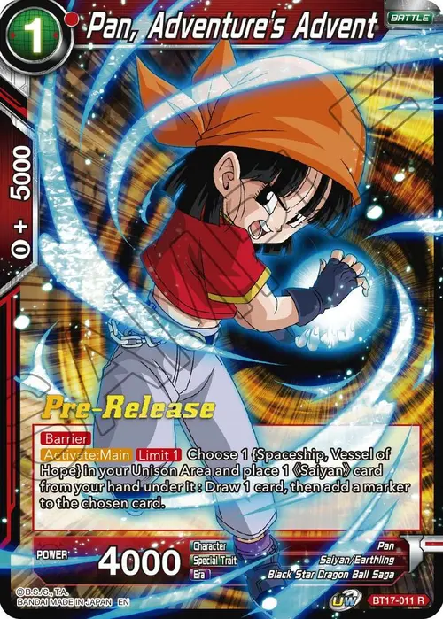 Pan, Adventure's Advent card art