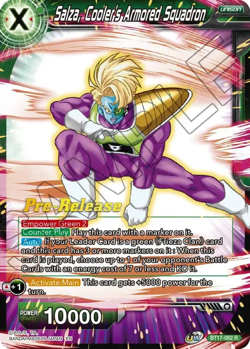 Salza, Cooler's Armored Squadron card art