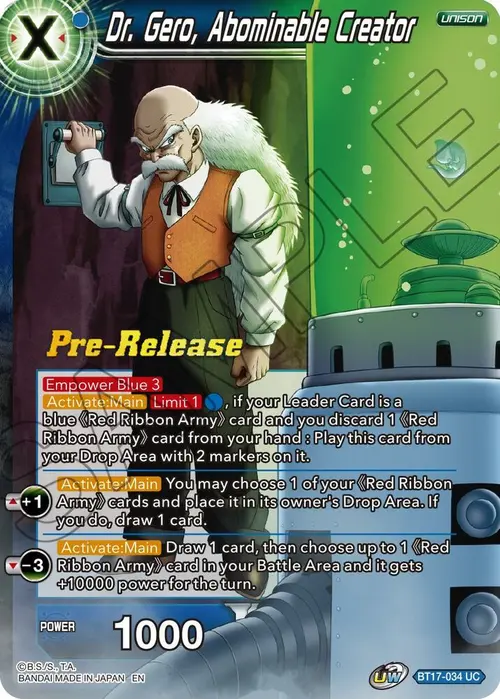 Dr. Gero, Abominable Creator card art