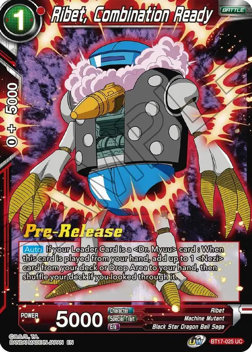 Ribet, Combination Ready card art