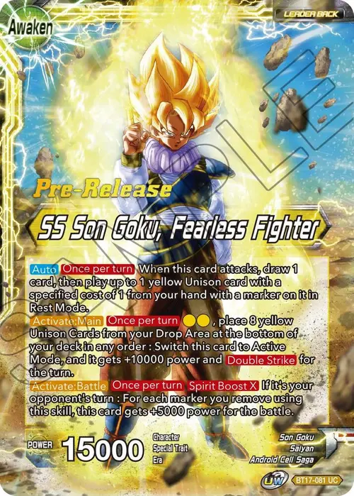 Son Goku // SS Son Goku, Fearless Fighter card art