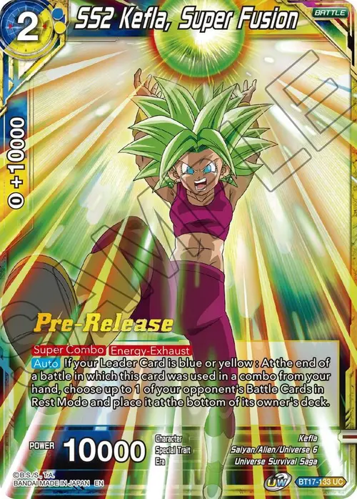 SS2 Kefla, Super Fusion card art