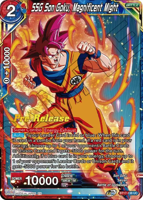 SSG Son Goku, Magnificent Might card art