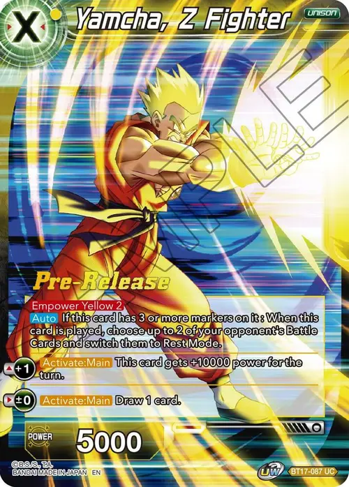 Yamcha, Z Fighter card art