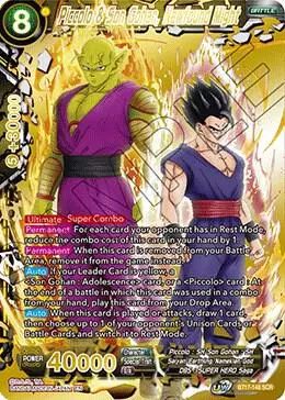 Piccolo & Son Gohan, Newfound Might card art