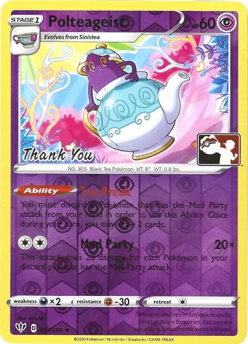 Polteageist - 83/189 (Pokemon League) [Thank You] card art