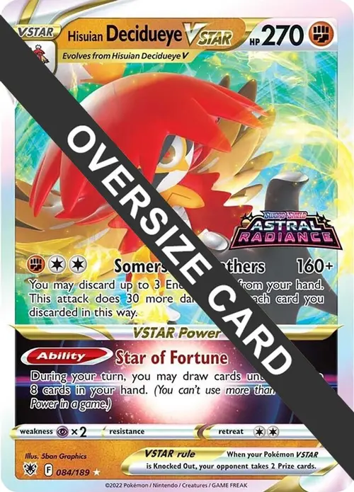Hisuian Decidueye VSTAR - 084/189 card art