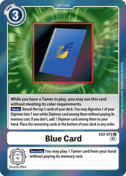 Blue Card card art