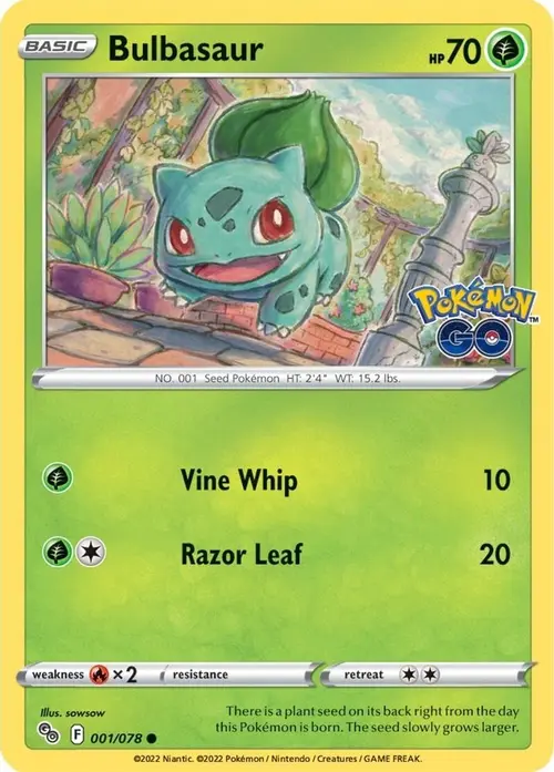 Bulbasaur card art
