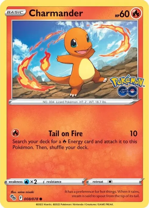 Charmander card art