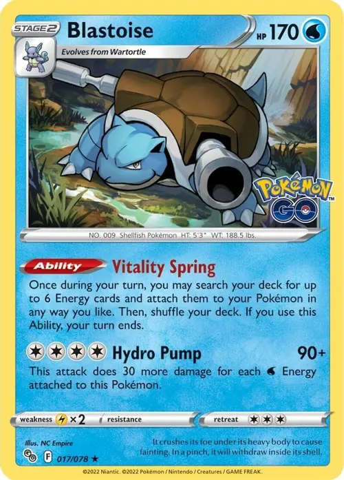 Blastoise card art