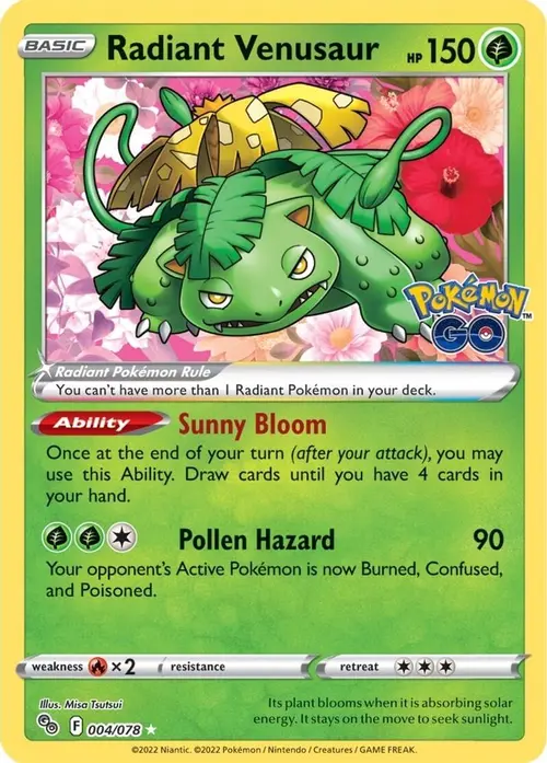 Radiant Venusaur card art