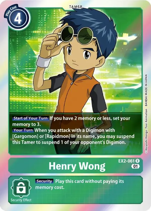 Henry Wong card art