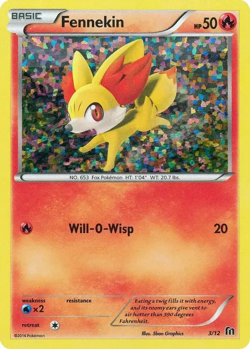 Fennekin - 3/12 card art