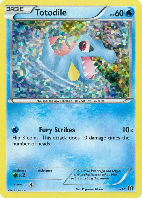 Totodile - 5/12 card art