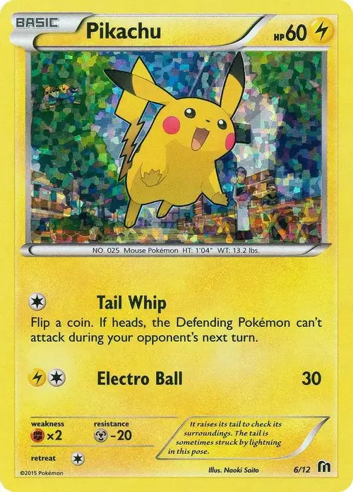Pikachu - 6/12 card art