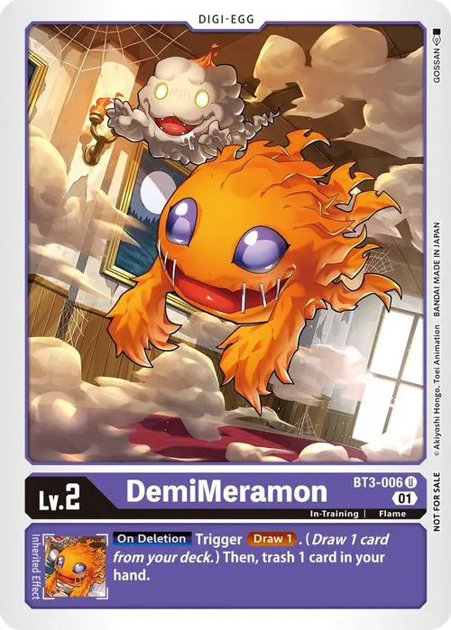 DemiMeramon - BT3-006 (Winner Pack New Awakening) card art