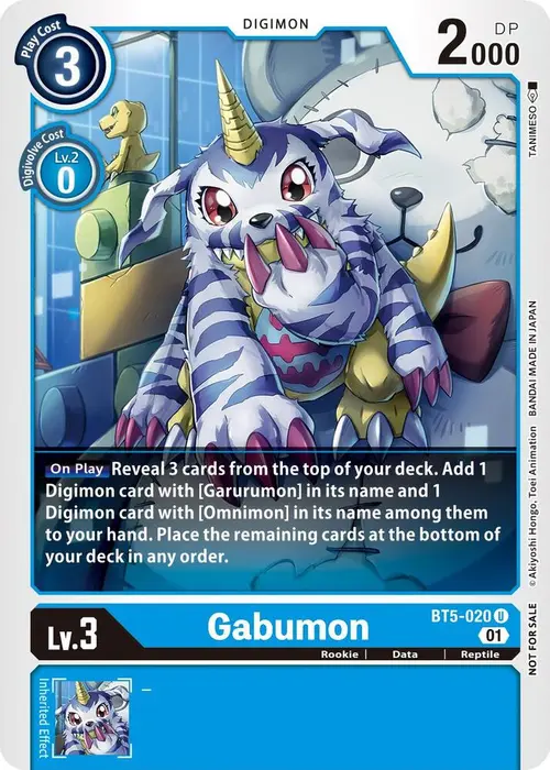 Gabumon - BT5-020 (Winner Pack New Awakening) card art