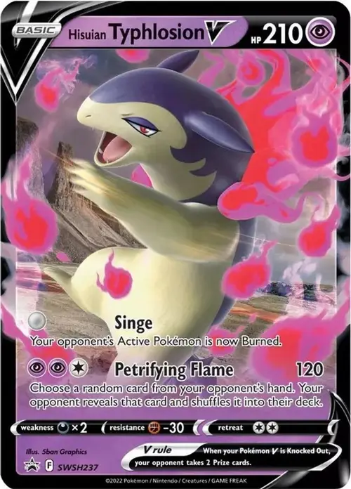 Hisuian Typhlosion V - SWSH237 card art