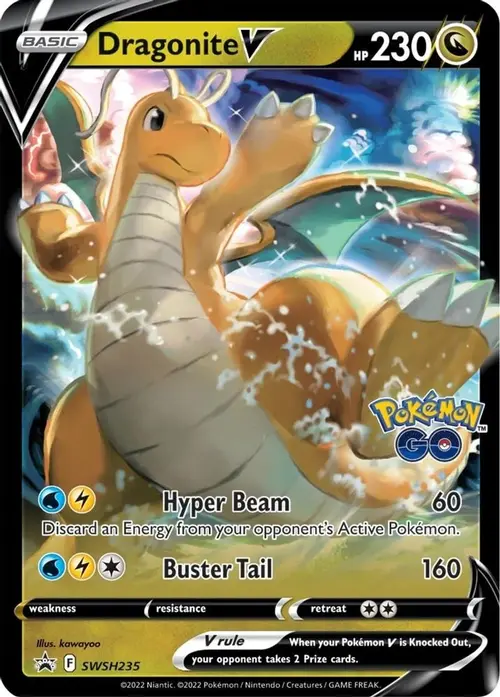 Dragonite V - SWSH235 card art