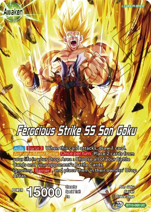 Son Goku // Ferocious Strike SS Son Goku card art