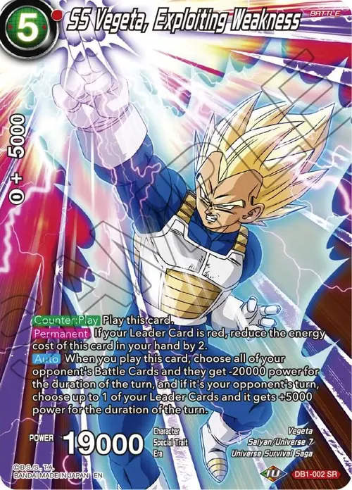 SS Vegeta, Exploiting Weakness card art