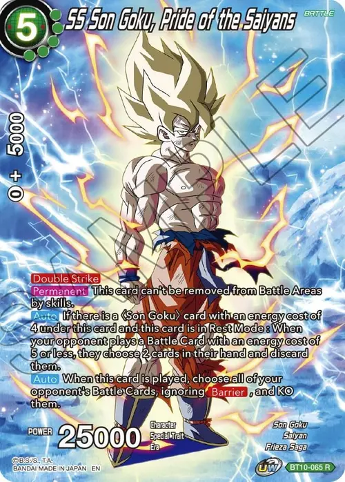 SS Son Goku, Pride of the Saiyans card art