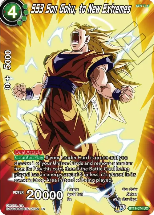 SS3 Son Goku, to New Extremes card art