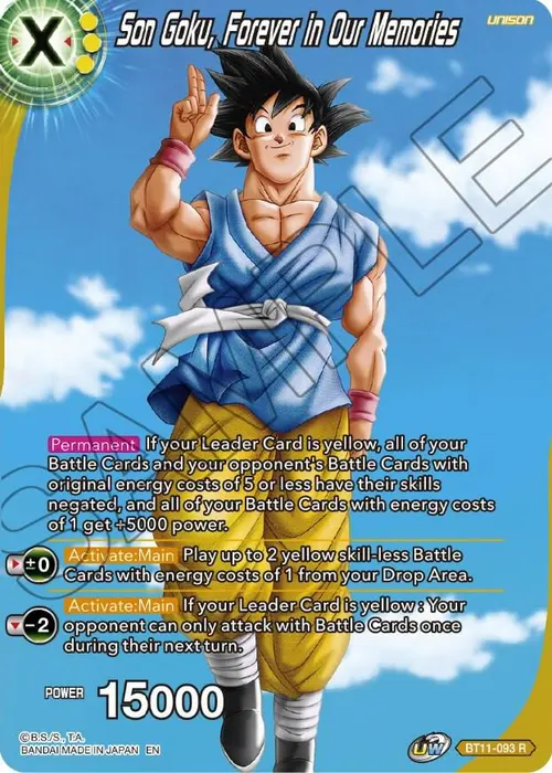 Son Goku, Forever in Our Memories card art