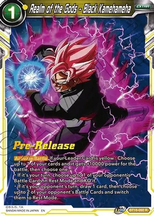 Realm of the Gods - Black Kamehameha card art