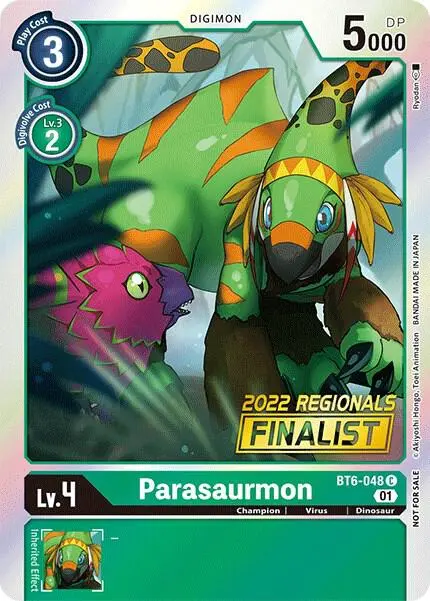 Parasaurmon (2022 Championship Online Regional) [Online Finalist] card art