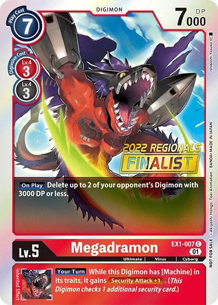 Megadramon (2022 Championship Online Regional) [Online Finalist] card art