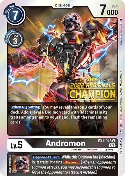 Andromon (2022 Championship Online Regional) [Online Champion] card art
