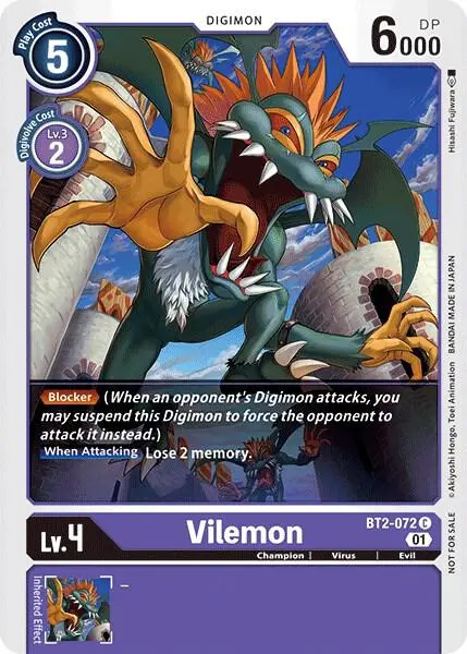 Vilemon - BT2-072 (Tamer Party Vol. 4 Promo) card art