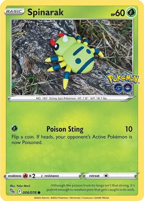 Spinarak card art