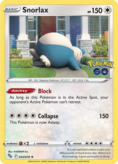 Snorlax card art
