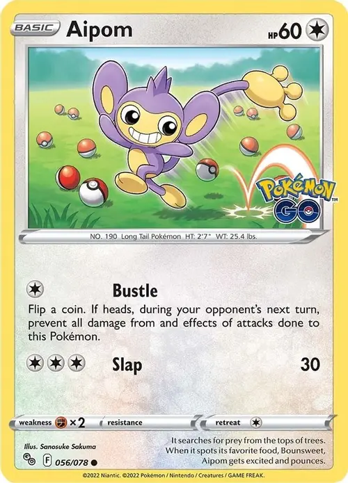 Aipom card art