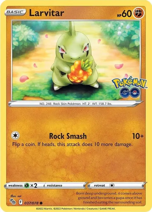 Larvitar card art