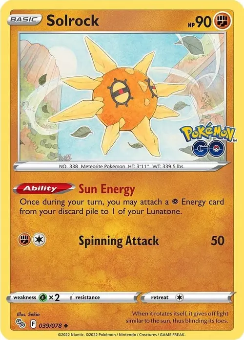 Solrock card art