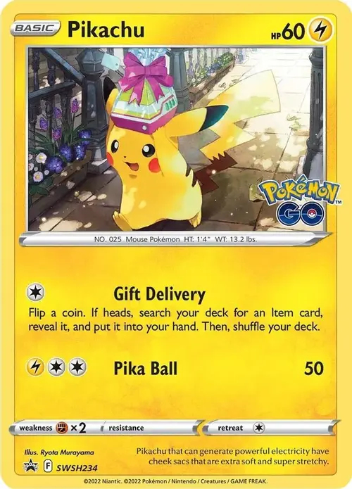 Pikachu - SWSH234 card art